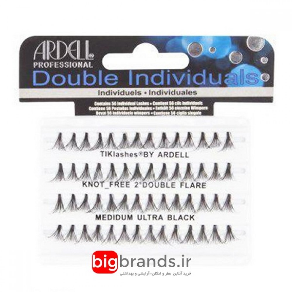 آردل مژه بدون گره دبل الترا ریمل خورده مدیوم