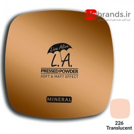 Live Alive l.a pressed powder arissa translucent پنکیک فشرده ال ای آریسا ترنسلوسنت 226