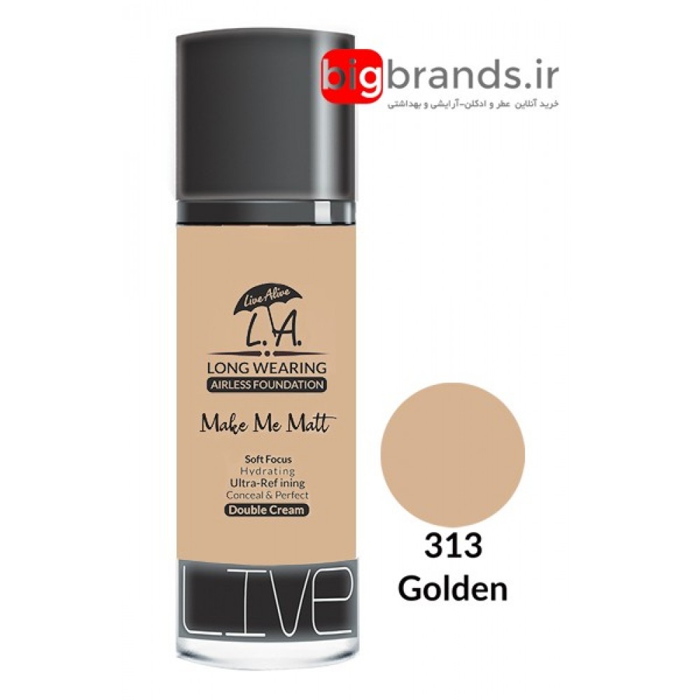 Live Alive l.a double cream oil free کرم پودر ال ای 313