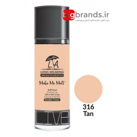 Live Alive l.a double cream oil free کرم پودر ال ای 316