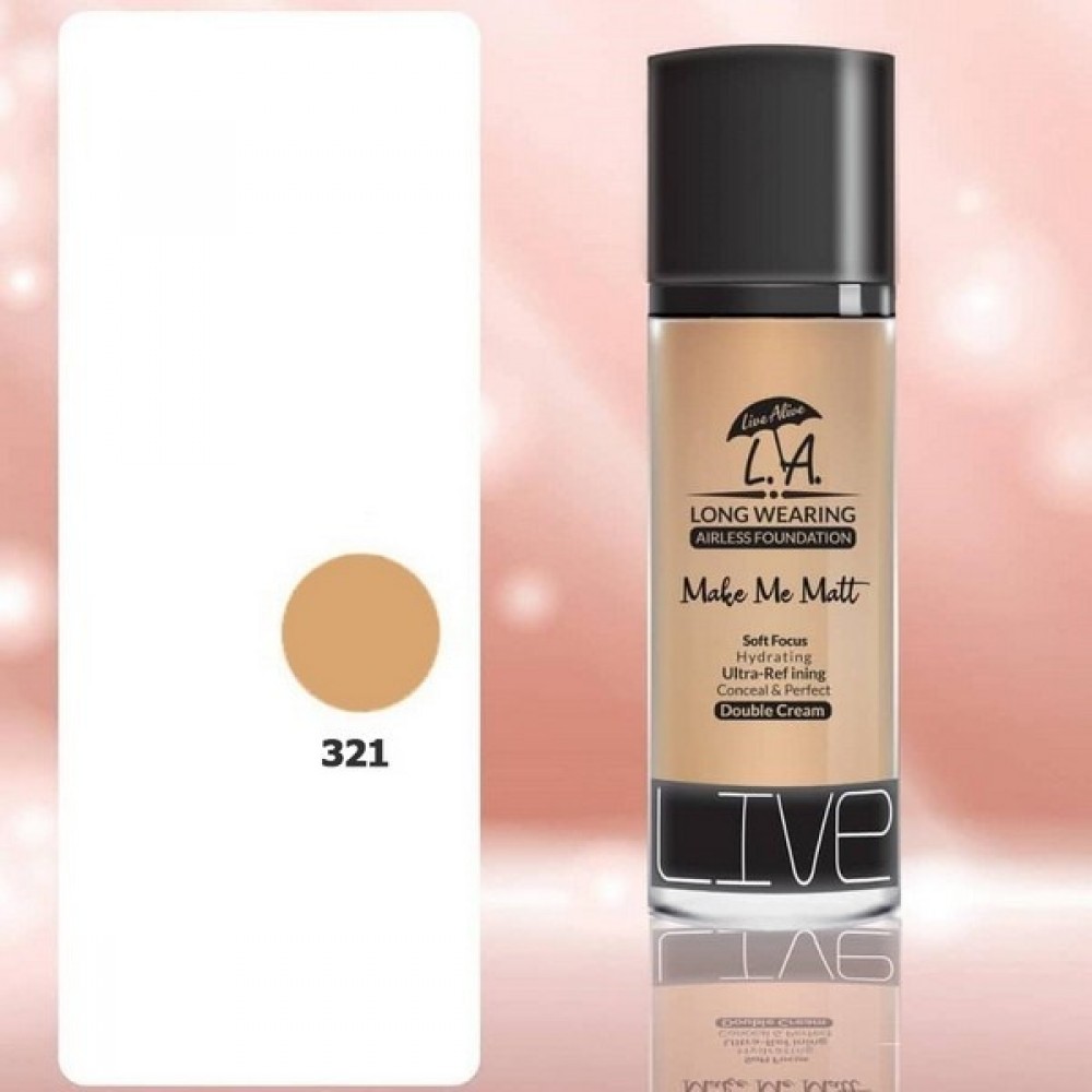 Live Alive l.a double cream oil free کرم پودر ال ای 321