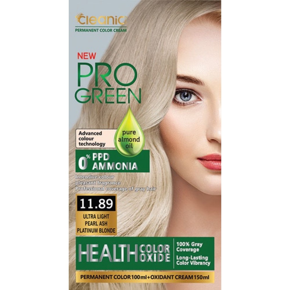 11.89 کیت رنگ موی بدون آمونیاک کلینیک کیندی Cleanic