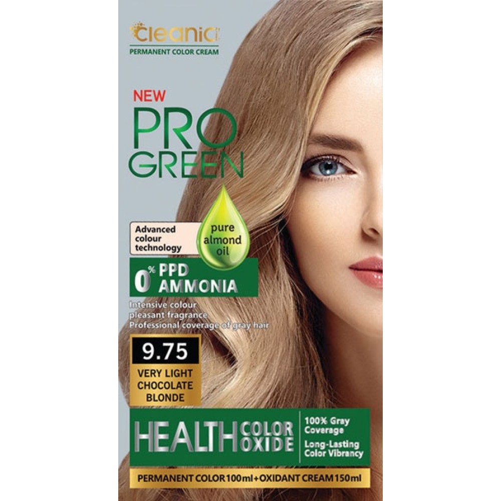 9.75 کیت رنگ موی بدون آمونیاک کلینیک کیندی Cleanic