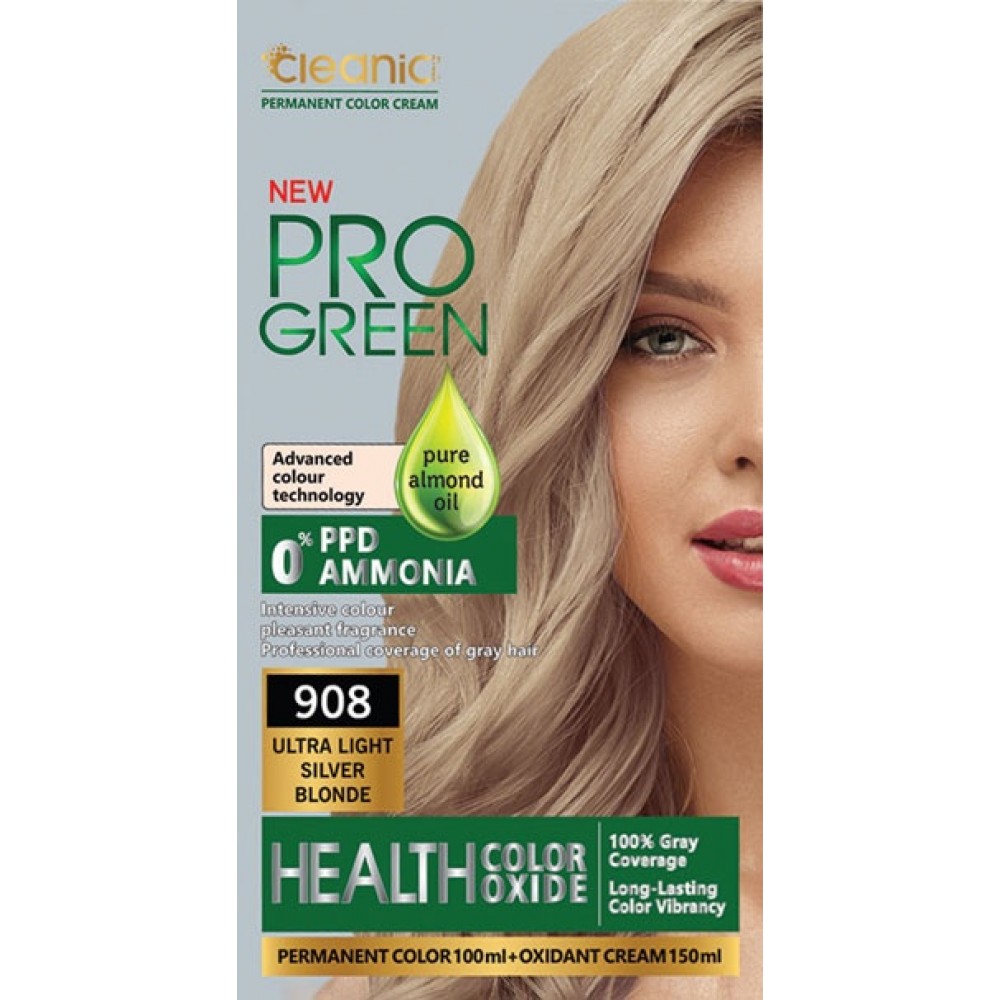 908 کیت رنگ موی بدون آمونیاک کلینیک کیندی Cleanic