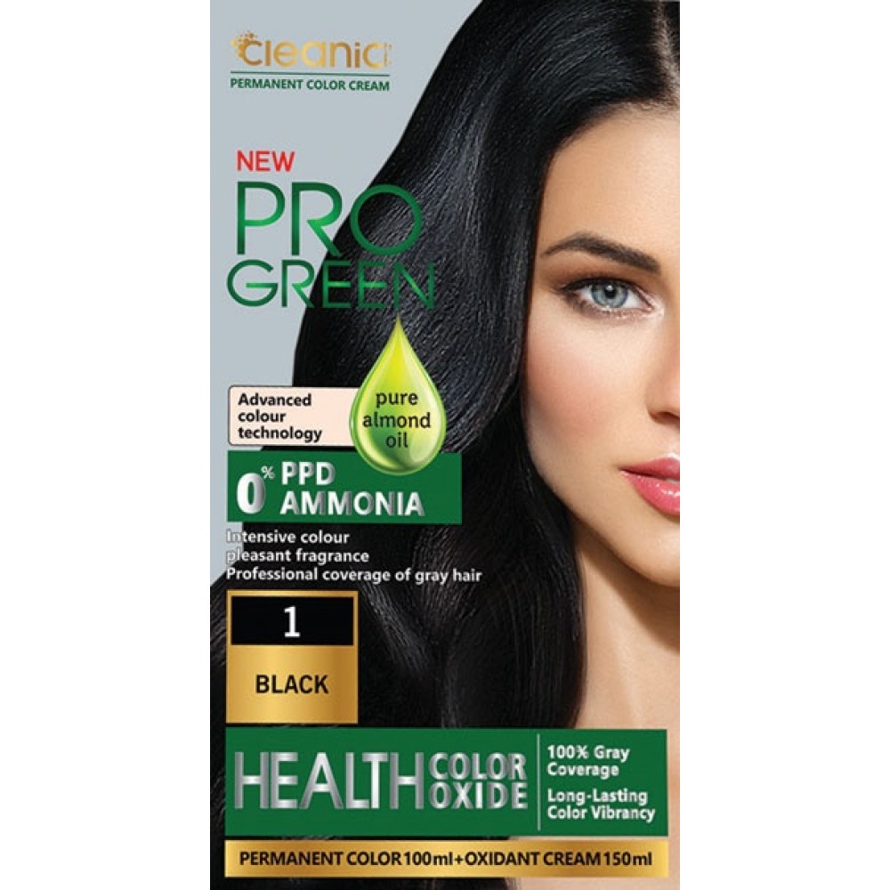 N 1.0 کیت رنگ موی بدون آمونیاک کلینیک کیندی Cleanic