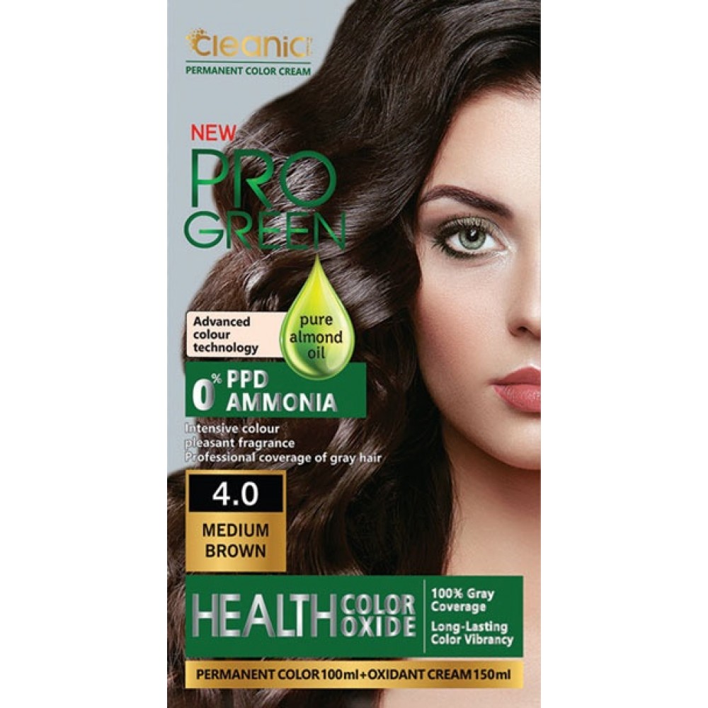 N 4.0 کیت رنگ موی بدون آمونیاک کلینیک کیندی Cleanic