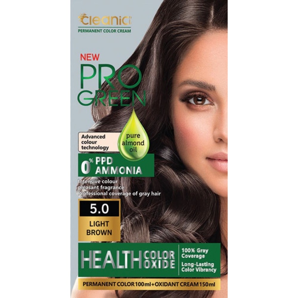 N 5.0 کیت رنگ موی بدون آمونیاک کلینیک کیندی Cleanic