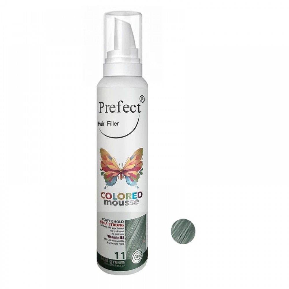 موس موی رنگی پرفکت 150 میل Teal Green 11