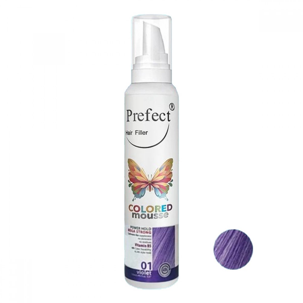 موس موی رنگی پرفکت 150 میل Violet 01