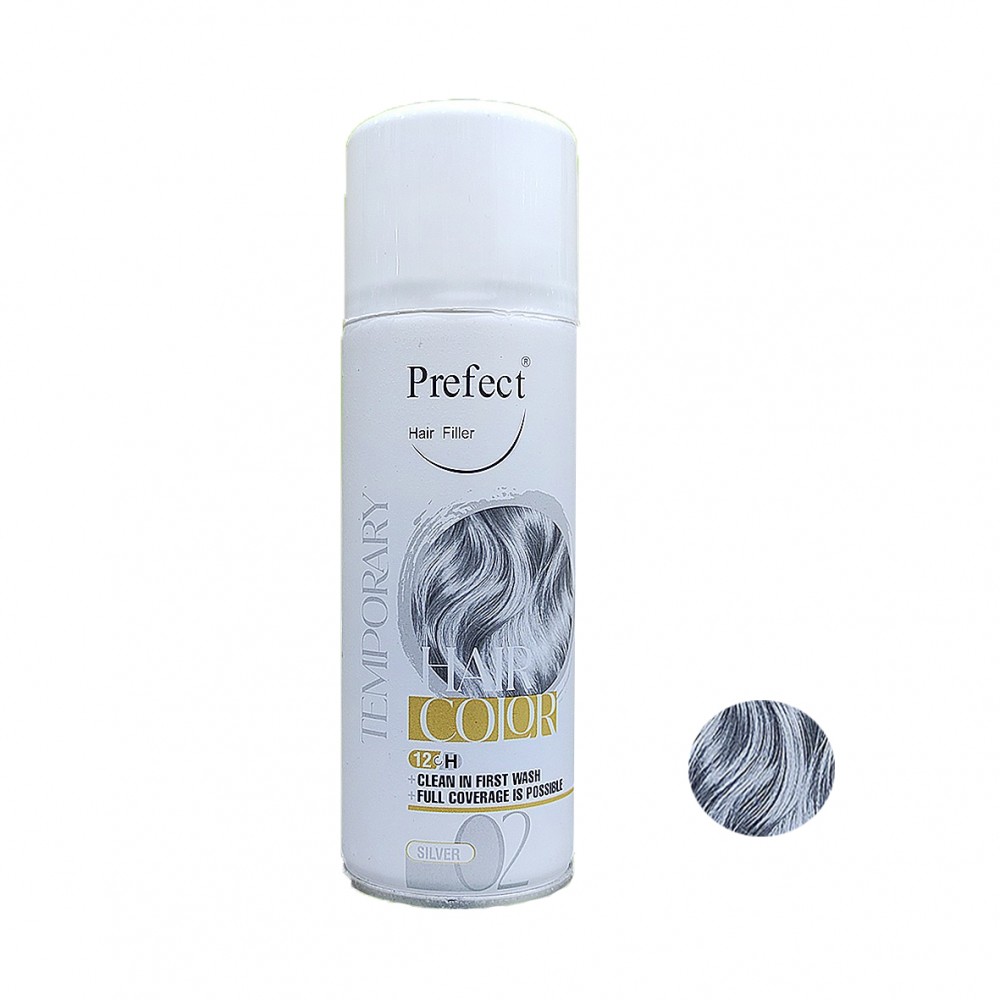 اسپری رنگ موی موقت پرفکت 02 نقره ای