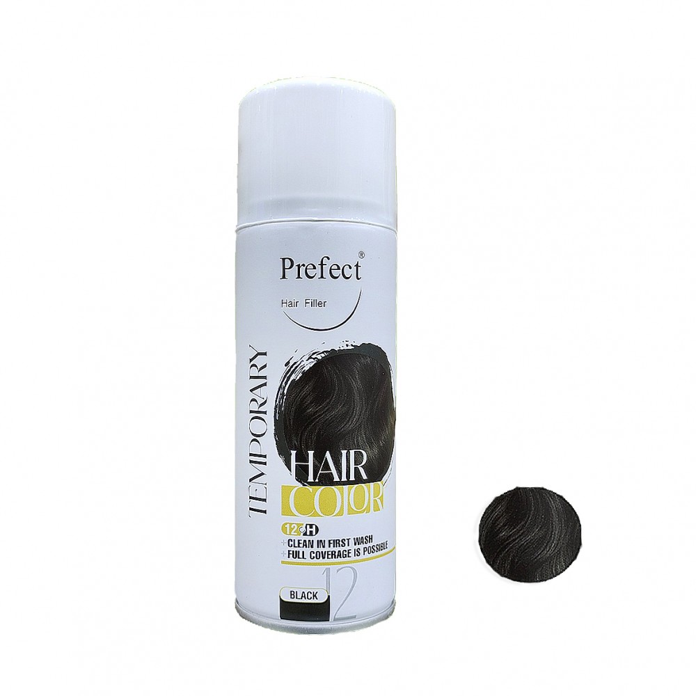 اسپری رنگ موی موقت پرفکت 12 مشکی