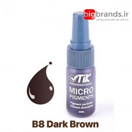 تیک رنگ میکرو پیگمنت قهوه ای تند B8 تیک رنگ میکرو پیگمنت قهوه ای تند B8