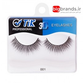 مژه تیک 3D جفتی الیاف طبیعی 001 مژه تیک 3D جفتی الیاف طبیعی 001