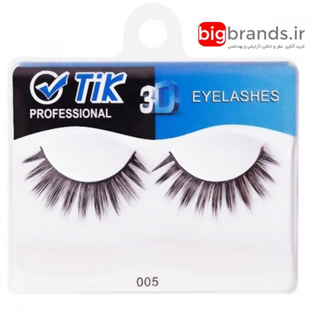 مژه تیک 3D جفتی الیاف طبیعی 005