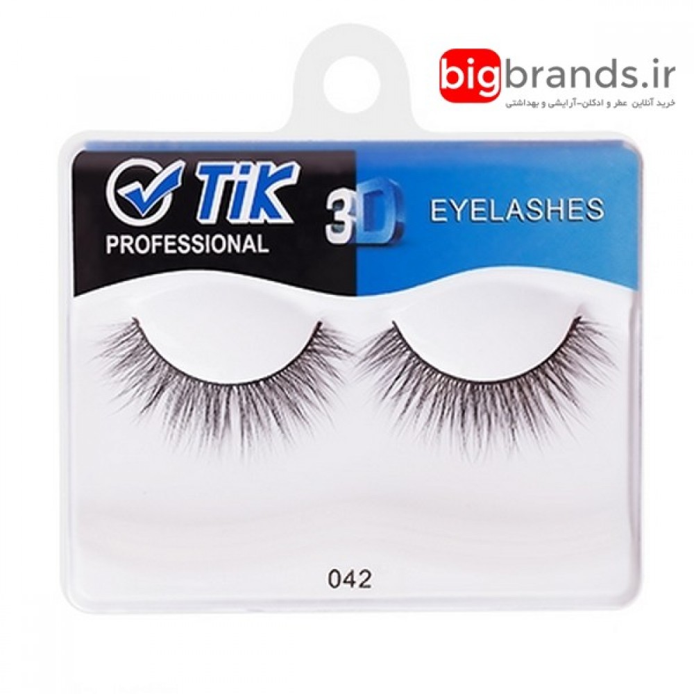 مژه تیک 3D جفتی الیاف طبیعی 042 مژه تیک 3D جفتی الیاف طبیعی 042