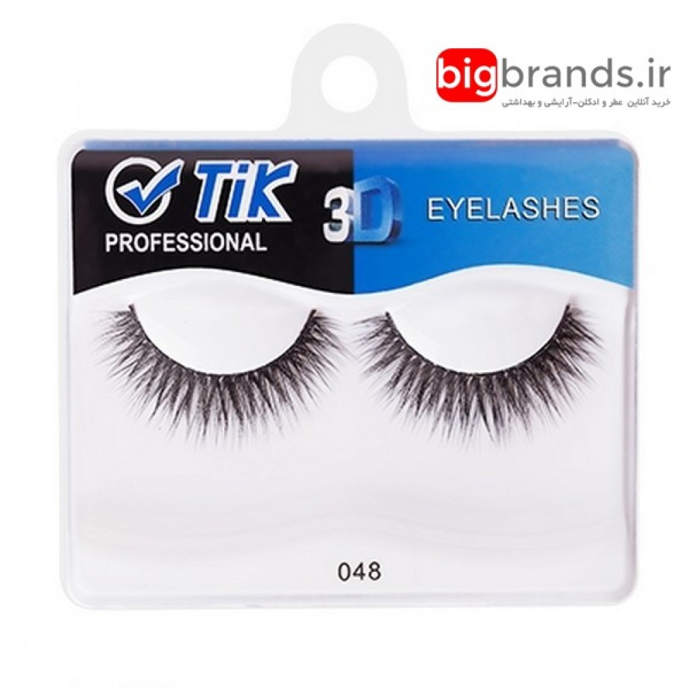 مژه تیک 3D جفتی الیاف طبیعی 048