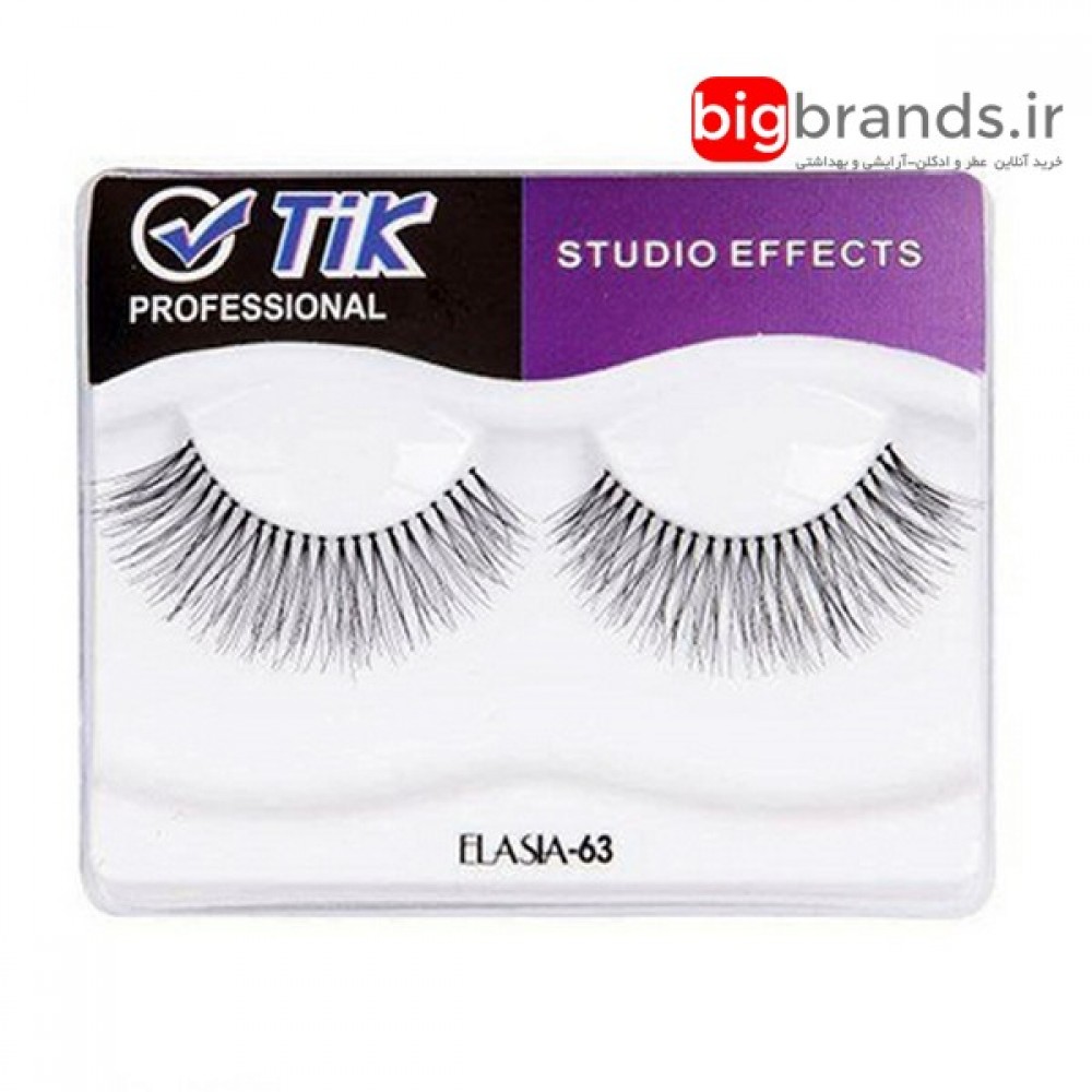 مژه تیک جفتی استودیو افکت عروس الیاف طبیعی 63
